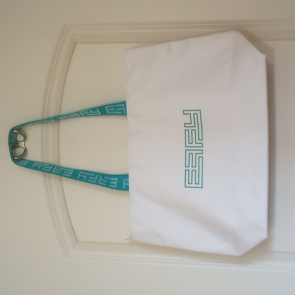 EFFY Brand Cheetah Logo Canvas/Nylon Tote - Picture 3 of 11